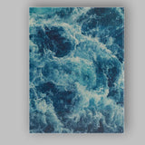 Deep Blue Ocean Waves Abstract Seascape Texture Canvas Wall Art Print Decor Picture Ready to Hang