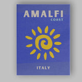 Amalfi Coast Italy Retro Travel Poster Canvas Wall Art Print Decor Picture Ready to Hang