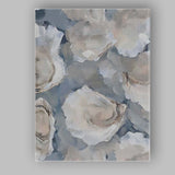 Abstract Oyster Shell Coastal Textured Painting Canvas Wall Art Print Decor Picture Ready to Hang