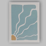 Minimalist Sage Green Abstract Organic Shapes Canvas Wall Art Print Decor Picture Ready to Hang