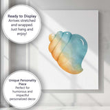 Pastel Watercolour Seashell Coastal Illustration Canvas Wall Art Print Decor Picture Ready to Hang