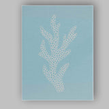 Minimalist White Coral Branch Coastal Illustration Canvas Wall Art Print Decor Picture Ready to Hang