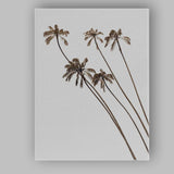 Minimalist Tropical Palm Tree Silhouette Photography Canvas Wall Art Print Decor Picture Ready to Hang