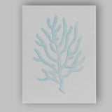 Light Blue Coral Branch Coastal Illustration Canvas Wall Art Print Decor Picture Ready to Hang