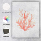 Coral Pink Watercolour Sea Coral Coastal Marine Illustration Canvas Wall Art Print Decor Picture Ready to Hang