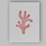 Soft Pink Coral Branch Watercolour Marine Illustration Canvas Wall Art Print Decor Picture Ready to Hang