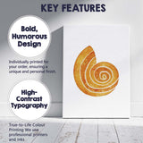 Golden Nautilus Spiral Seashell Watercolour Coastal Illustration Canvas Wall Art Print Decor Picture Ready to Hang