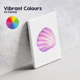 Pink Purple Scallop Seashell Watercolour Coastal Marine Illustration Canvas Wall Art Print Decor Picture Ready to Hang