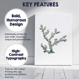 Soft Sage Branching Coral Watercolour Marine Illustration Canvas Wall Art Print Decor Picture Ready to Hang