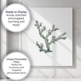 Soft Sage Branching Coral Watercolour Marine Illustration Canvas Wall Art Print Decor Picture Ready to Hang