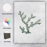 Soft Sage Branching Coral Watercolour Marine Illustration Canvas Wall Art Print Decor Picture Ready to Hang