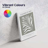 Minimal Sage Green Seaweed Botanical Gallery Poster Canvas Wall Art Print Decor Picture Ready to Hang