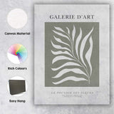 Minimal Sage Green Seaweed Botanical Gallery Poster Canvas Wall Art Print Decor Picture Ready to Hang