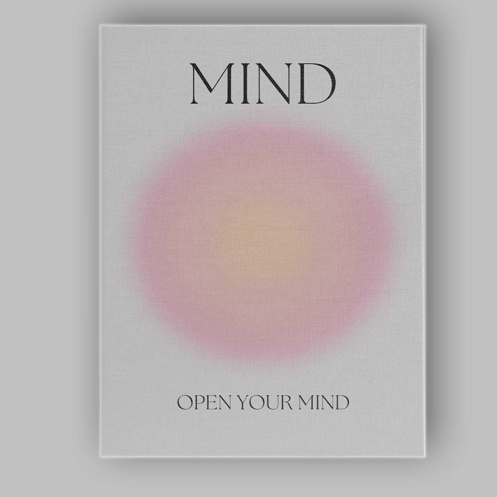 Minimal Mind Wellness Typography Gradient Poster Canvas Wall Art Print Decor Picture Ready to Hang