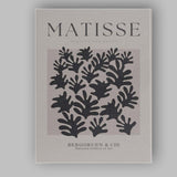 Neutral Beige Matisse Cut Out Botanical Exhibition Poster Canvas Wall Art Print Decor Picture Ready to Hang