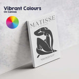 Grey Beige Matisse Abstract Seated Figure Gallery Poster Canvas Wall Art Print Decor Picture Ready to Hang