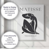 Grey Beige Matisse Abstract Seated Figure Gallery Poster Canvas Wall Art Print Decor Picture Ready to Hang