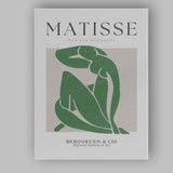 Henri Matisse Green Organic Cut Paper Abstract Poster Canvas Wall Art Print Decor Picture Ready to Hang