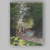 Impressionist Garden Party Park Café Scene Painting Canvas Wall Art Print Decor Picture Ready to Hang