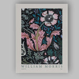 Pink Floral Compton William Morris Botanical Pattern Canvas Wall Art Print Decor Picture Ready to Hang