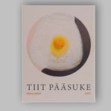 Minimalist Fried Egg Contemporary Still Life Painting Canvas Wall Art Print Decor Picture Ready to Hang