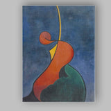 Abstract Organic Curved Shapes Colour Field Modernist Painting Canvas Wall Art Print Decor Picture Ready to Hang