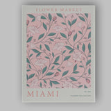 Blush Pink Floral Vine Flower Market Botanical Pattern Canvas Wall Art Print Decor Picture Ready to Hang