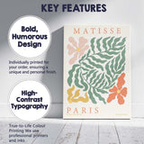 Matisse Inspired Botanical Cut Paper Floral Poster Canvas Wall Art Print Decor Picture Ready to Hang