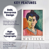 Henri Matisse Portrait Of Madame Matisse Fauvist Painting Canvas Wall Art Print Decor Picture Ready to Hang