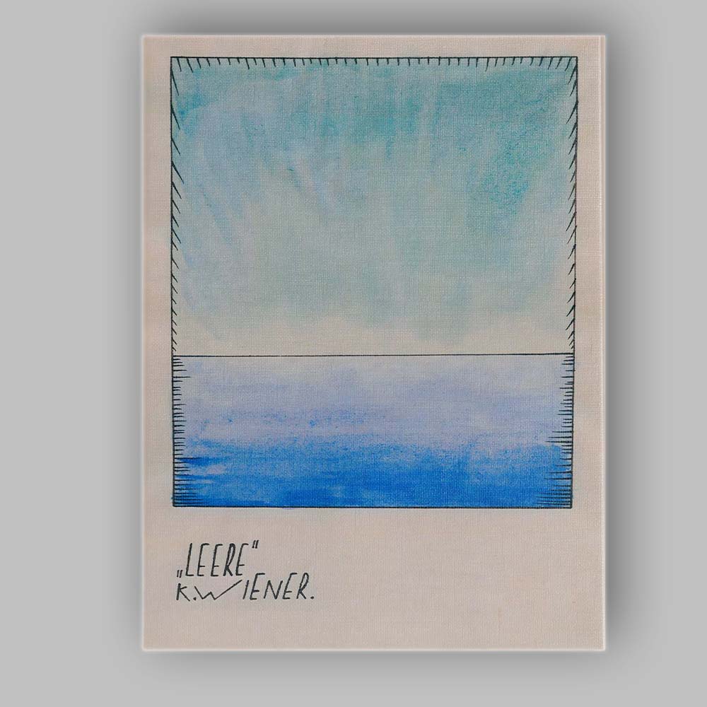 Minimalist Blue Horizon Abstract Watercolour Landscape Canvas Wall Art Print Decor Picture Ready to Hang