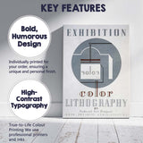 Art Deco Colour Lithography Exhibition Poster Canvas Wall Art Print Decor Picture Ready to Hang