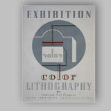 Art Deco Colour Lithography Exhibition Poster Canvas Wall Art Print Decor Picture Ready to Hang