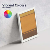 Minimalist Amber Brown Geometric Abstract Colour Field Canvas Wall Art Print Decor Picture Ready to Hang