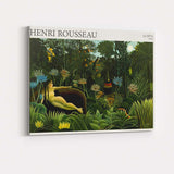 Henri Rousseau Dreamlike Jungle Moonlight Exotic Wildlife Canvas Wall Art Print Decor Picture Ready to Hang