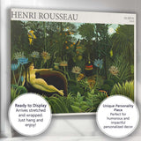 Henri Rousseau Dreamlike Jungle Moonlight Exotic Wildlife Canvas Wall Art Print Decor Picture Ready to Hang