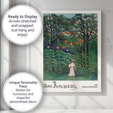 Henri Rousseau Tropical Garden Woman Among Orange Trees Canvas Wall Art Print Decor Picture Ready to Hang