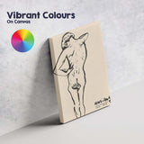 Henri Matisse Expressive Ink Nude Figure Sketch Canvas Wall Art Print Decor Picture Ready to Hang