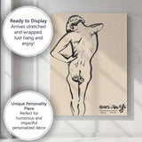 Henri Matisse Expressive Ink Nude Figure Sketch Canvas Wall Art Print Decor Picture Ready to Hang