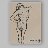 Henri Matisse Expressive Ink Nude Figure Sketch Canvas Wall Art Print Decor Picture Ready to Hang