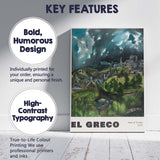 Dramatic Storm Over Historic Toledo Cityscape Landscape Canvas Wall Art Print Decor Picture Ready to Hang