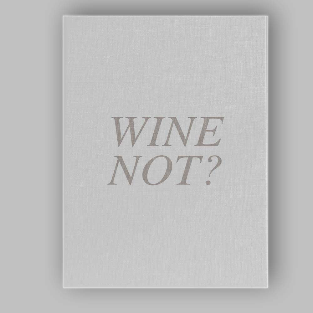 Elegant Neutral Wine Not Serif Typography Quote Canvas Wall Art Print Decor Picture Ready to Hang