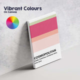 Modern Cosmopolitan Cocktail Recipe Colour Block Kitchen Print Canvas Wall Art Print Decor Picture Ready to Hang