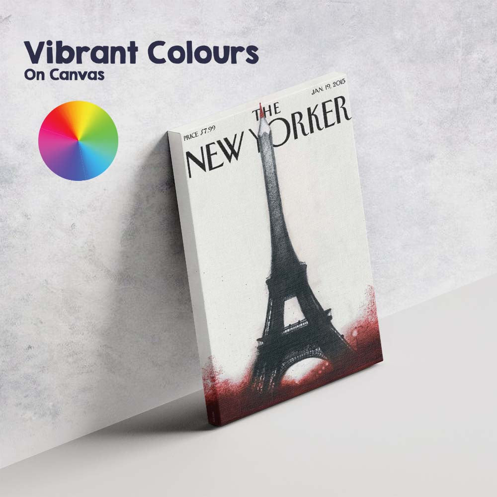 Paris Tower Pencil Sketch Illustration Canvas Wall Art Print Decor Picture Ready to Hang