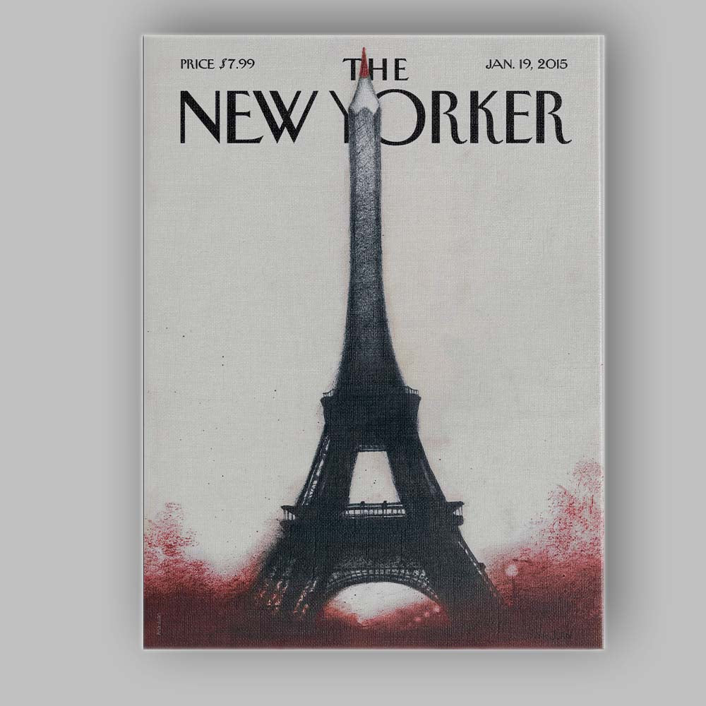 Paris Tower Pencil Sketch Illustration Canvas Wall Art Print Decor Picture Ready to Hang