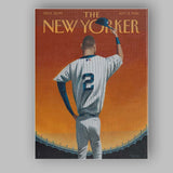 Baseball Player Farewell Portrait Illustration Canvas Wall Art Print Decor Picture Ready to Hang