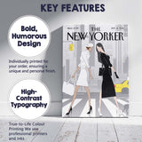 Fashion Women City Street Illustration Canvas Wall Art Print Decor Picture Ready to Hang
