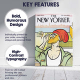 Hipster Portrait City Lifestyle Illustration Canvas Wall Art Print Decor Picture Ready to Hang
