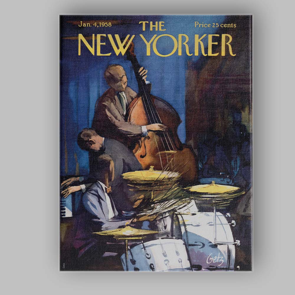 Jazz Trio Nightclub Music Scene Canvas Wall Art Print Decor Picture Ready to Hang