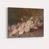 Delicate White and Blush Peony Still Life Painting Canvas Wall Art Print Decor Picture Ready to Hang