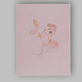 Soft Blush Pink Rose Botanical Minimalist Photography Canvas Wall Art Print Decor Picture Ready to Hang